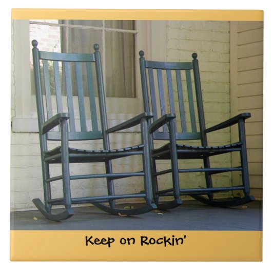 Auf Rockin behalten Fliese (Vorderseite)