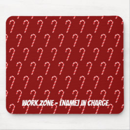 Auf Rot und Weiß einstellbare Kanälen Mousepad