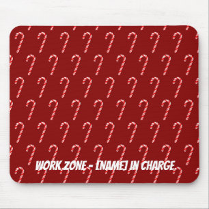 Auf Rot und Weiß einstellbare Kanälen Mousepad