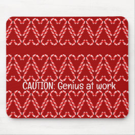 Auf Rot und Weiß einstellbare Kanälen Mousepad