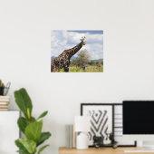 Auf Safari in Tansania, Afrika. Poster (Heimbüro)