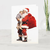 Auf Santa warten Karte (Vorderseite)