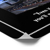 Auf Schiene Poster (Ecke)