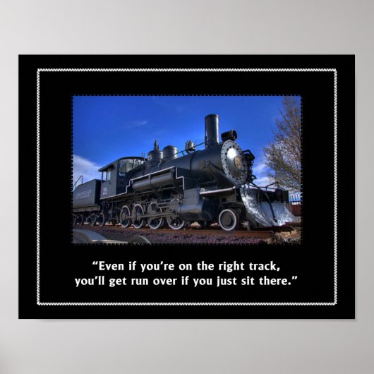 Auf Schiene Poster (Vorne)