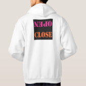 AUF SCHWARZ NAH ÖFFNEN HOODIE (Rückseite)