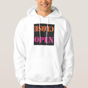 AUF SCHWARZ NAH ÖFFNEN HOODIE