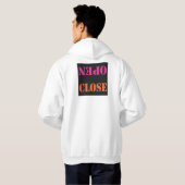 AUF SCHWARZ NAH ÖFFNEN HOODIE (Schwarz voll)