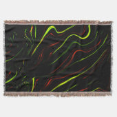 Auf schwarzem Fond zeigen sich die grünen und rote Decke (Vorderseite)