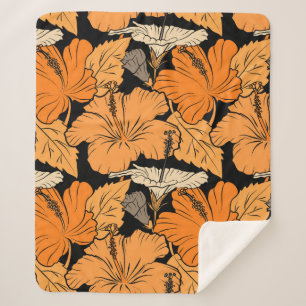 Auf schwarzem Hintergrund. Raster handgezeichnete  Sherpadecke