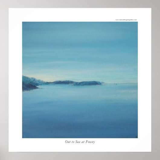 Auf See in Fowey Poster (Vorne)