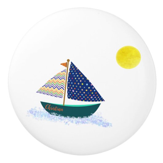 Auf See Keramikknauf (Vorderseite)