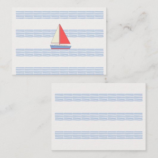 Auf See Mitteilungskarte (Vorne/Hinten)