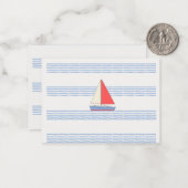 Auf See Mitteilungskarte (Vorderseite/Rückseite Beispiel)