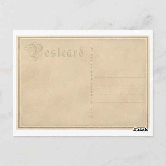 Auf See - Postkarte (Rückseite)