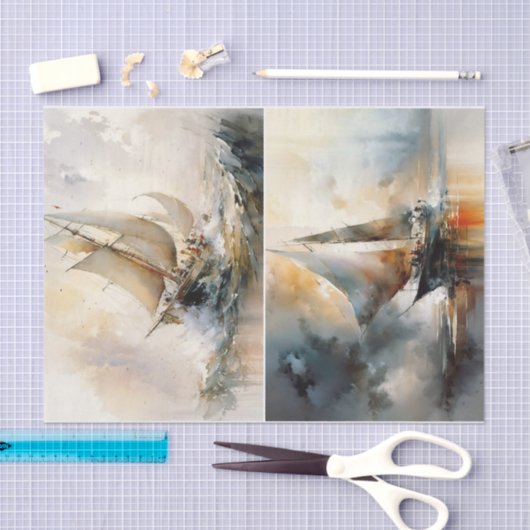 Auf See Seidenpapier (Handwerk)