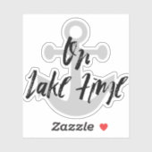 Auf See Time Anchor Wasser Flasche Tumbler Aufkleber (Blatt)