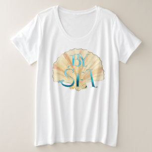 Auf See und in Clam Muschel Plus T - Shirt