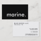 auf See. Visitenkarte (Vorne/Hinten)