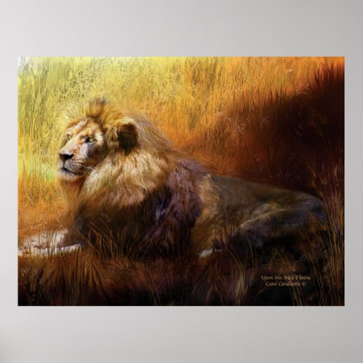 Auf sein Wild Throne Art Poster/Print Poster (Vorne)
