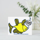 Auf Seite Fisch! Postkarte (Stehend Vorderseite)