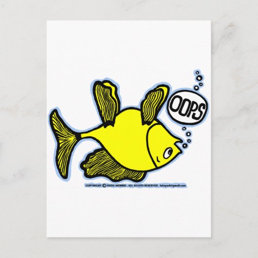 Auf Seite Fisch! Postkarte (Vorderseite)