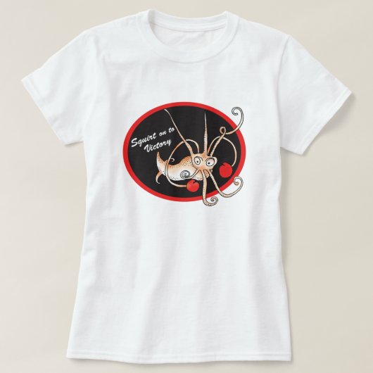 Auf Siegeszug Tintenfisch Retro Pop Culture T-Shirt (Design vorne)