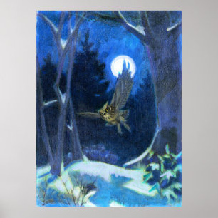 Auf Silent Wings - Kulhanek Naturkunst drucken Poster