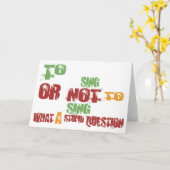 Auf Sing Karte (Gelbe Blume)