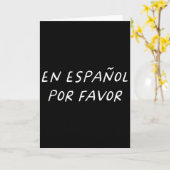 Auf Spanisch Bitte Spanischlehrer Lustig Zurück Zu Karte (Gelbe Blume)