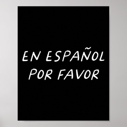 Auf Spanisch Bitte Spanischlehrer Lustig Zurück Zu Poster (Vorne)