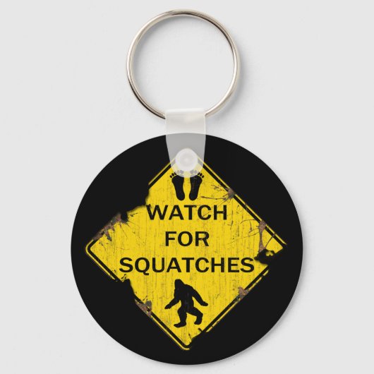 Auf Squatches achten Schlüsselanhänger (Vorderseite)