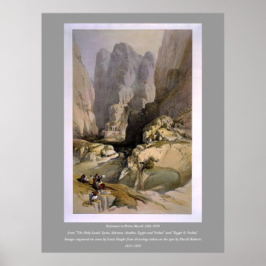 Auf Stein eingegraben von Louis Haghe Poster (Vorne)