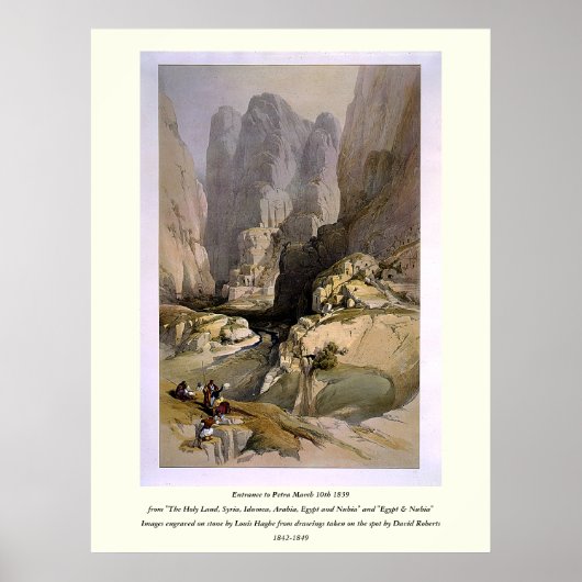 Auf Stein eingegraben von Louis Haghe Poster (Vorne)