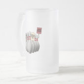 Auf Streik Mattglas Bierglas (Vorderseite Links)