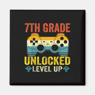 Auf Stufe 7 freigegebene Level-Up-Video-Game-Byck  Magnet