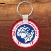 Auf tiefroten Eichen wachsen mächtige Eichen aus k Schlüsselanhänger (Vorderseite)