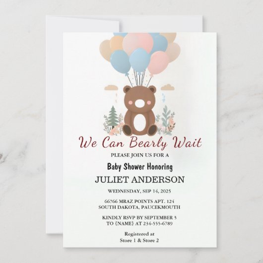 Auf tierischem Hühner Boho können wir frühzeitig a Einladung (Vorderseite)