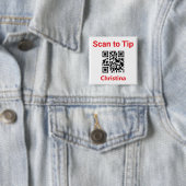 Auf Tipp scannen. Personalausweis QR-Code auf Button (Beispiel)