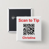 Auf Tipp scannen. Personalausweis QR-Code auf Button (Vorne & Hinten)