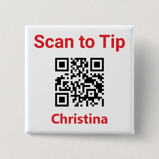Auf Tipp scannen. Personalausweis QR-Code auf Button (Vorderseite)