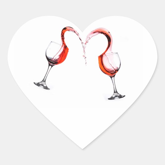 Auf Toast Herz-Aufkleber (Vorderseite)