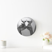 Auf Toast Runde Wanduhr (Zuhause)