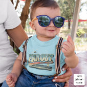 Auf Truckin'Retro 60er Personalisiert Blue behalte Kleinkind T-shirt