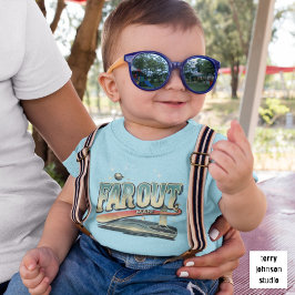 Auf Truckin'Retro 60er Personalisiert Blue behalte Kleinkind T-shirt