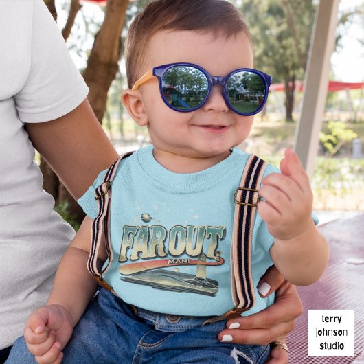 Auf Truckin'Retro 60er Personalisiert Blue behalte Kleinkind T-shirt