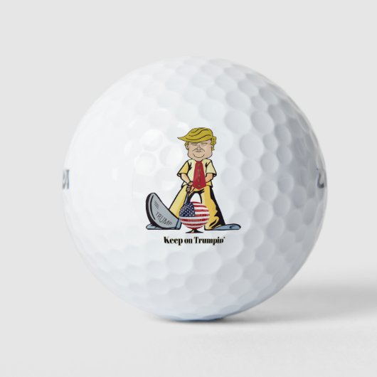 Auf Trumpin behalten Golfball (Vorderseite)