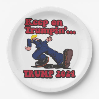 Auf Trumpin behalten Pappteller
