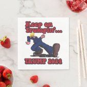 Auf Trumpin behalten Serviette (Beispiel)