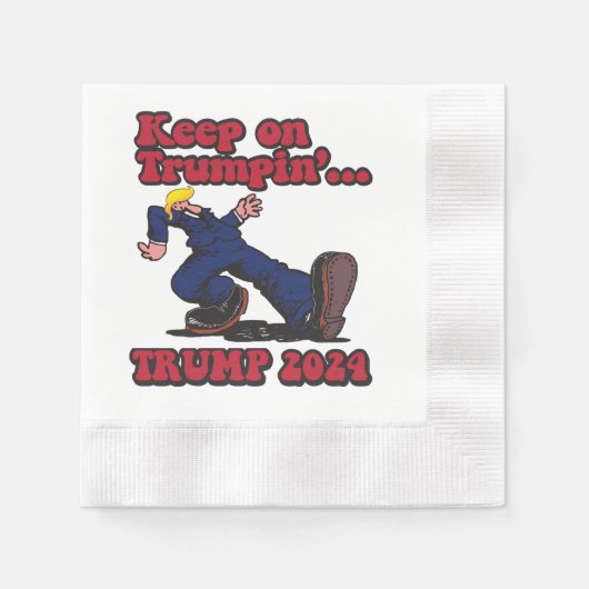 Auf Trumpin behalten Serviette (Vorderseite)