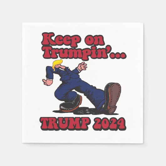 Auf Trumpin behalten Serviette (Vorderseite)